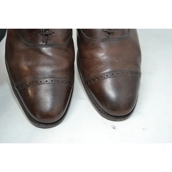 Allen Edmonds Fifth Avenue Dress Shoes‎ Brown Leather Mens 12 B 97194 Luxury